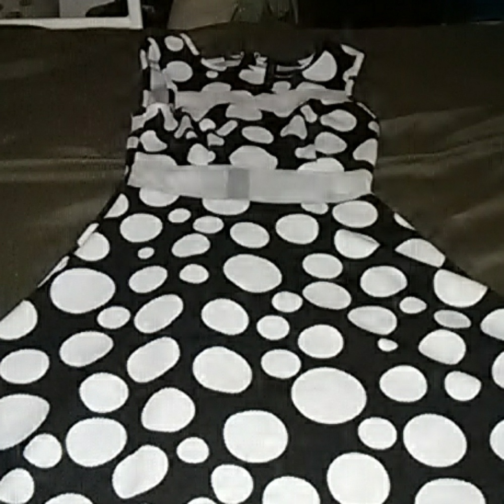 Black and White polka dot dress